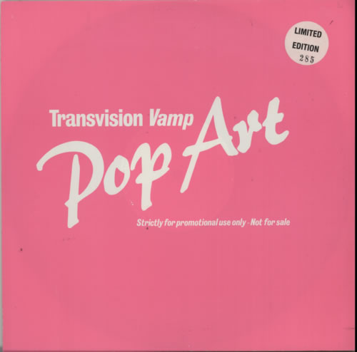 Transvision Vamp Pop Art - Pink Proof Sleeve UK Promo 12